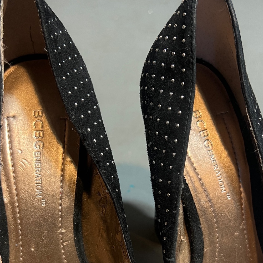 BCBGeneration Black Studded Heels - Picture 4 of 5